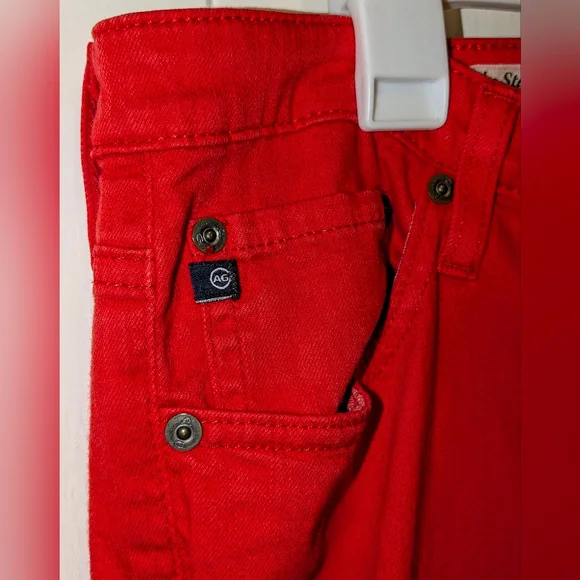 Vibrant Red "The Stevie Ankle" Slim Straight Leg SZ 32 R - Picture 5 of 10